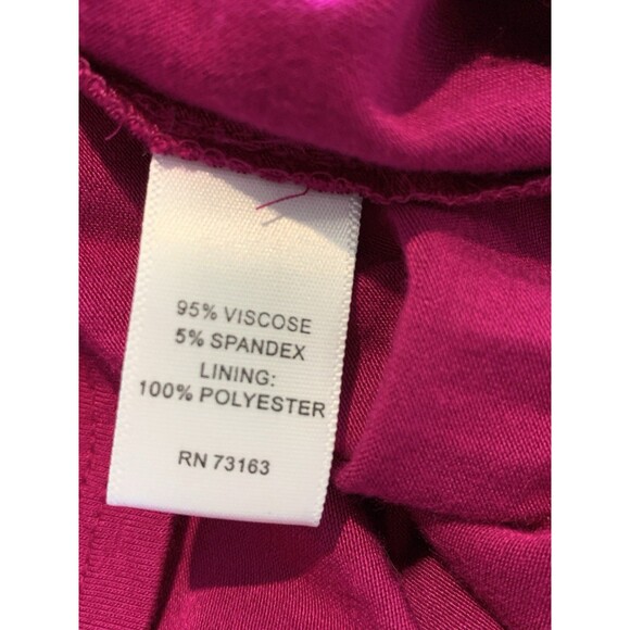 Spense NWT Maxi Dress  Sleeveless V-Neck Ruched Long Stretch Large Color Berry - Picture 5 of 7